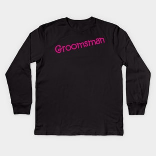 Groomsman Barbie Kids Long Sleeve T-Shirt